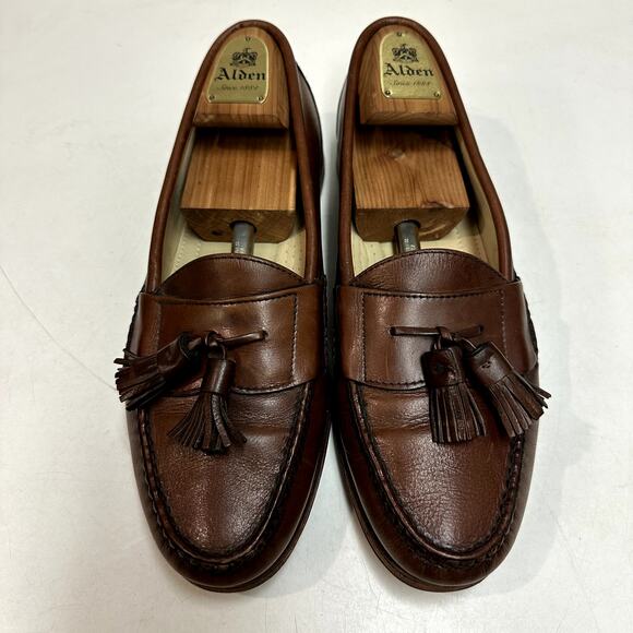 VERY GOOD Rancourt & Co. x Cole Haan Pinch Tassel Loafer Made in USA 11 Narrow C - Picture 2 of 12